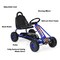 Iron Pedal Powered Ride On Car Go Kart for Kids with Adjustable Seat